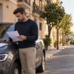 Persona estudiando cómo obtener dinero con su coche sin venderlo