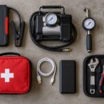 Kit de emergencia con accesorios útiles para llevar en el coche