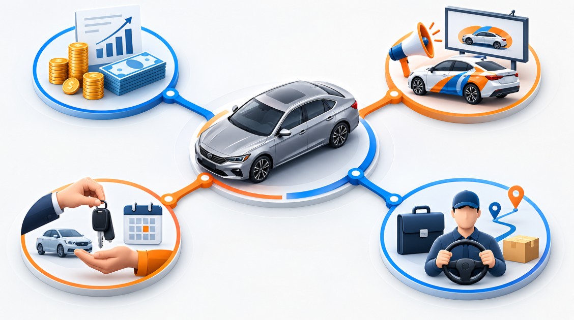 Diferentes formas de obtener dinero utilizando un coche